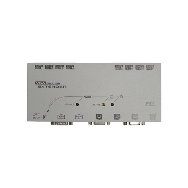 Rextron 8-port VGA Extender with Audio ERVA128L