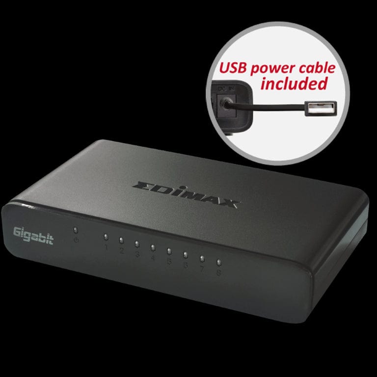 Edimax ES-5800G 8-Port Gigabit Desktop Switch ES5800GV3