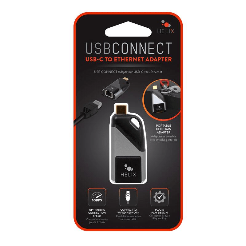 Emerge Helix USB Type-C to RJ45 Mini Keychain Adaptor ETHADPMCR