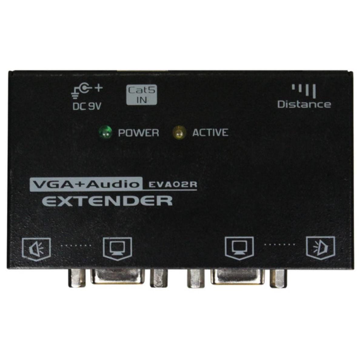 Rextron VGA Video Extender Over Cat.X with Audio EVA-02R