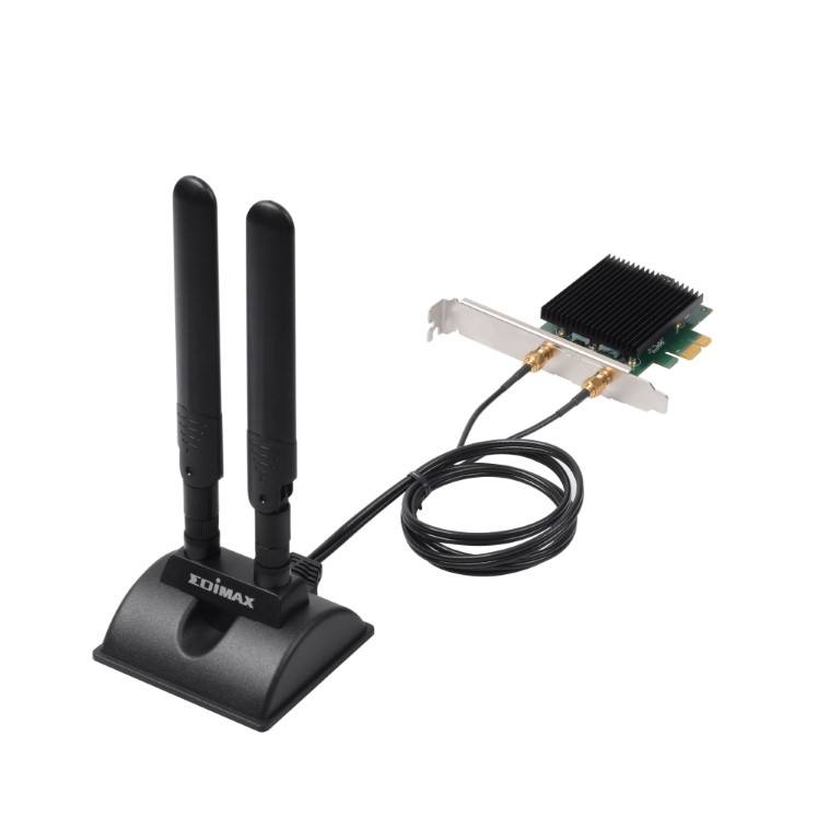 Edimax AX3000 Wi-Fi 6 Dual Band 802.11ax and Bluetooth 5.0 PCIe Adapter EW7833AXP