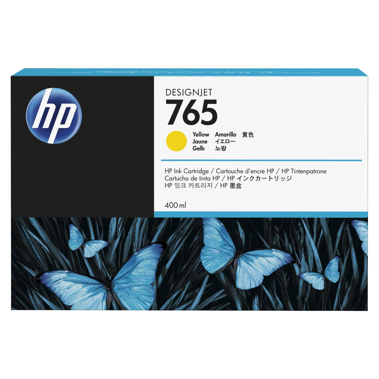 HP 765 Designjet Yellow Standard Yield Ink Cartridge Original F9J50A Single-pack F9J50A