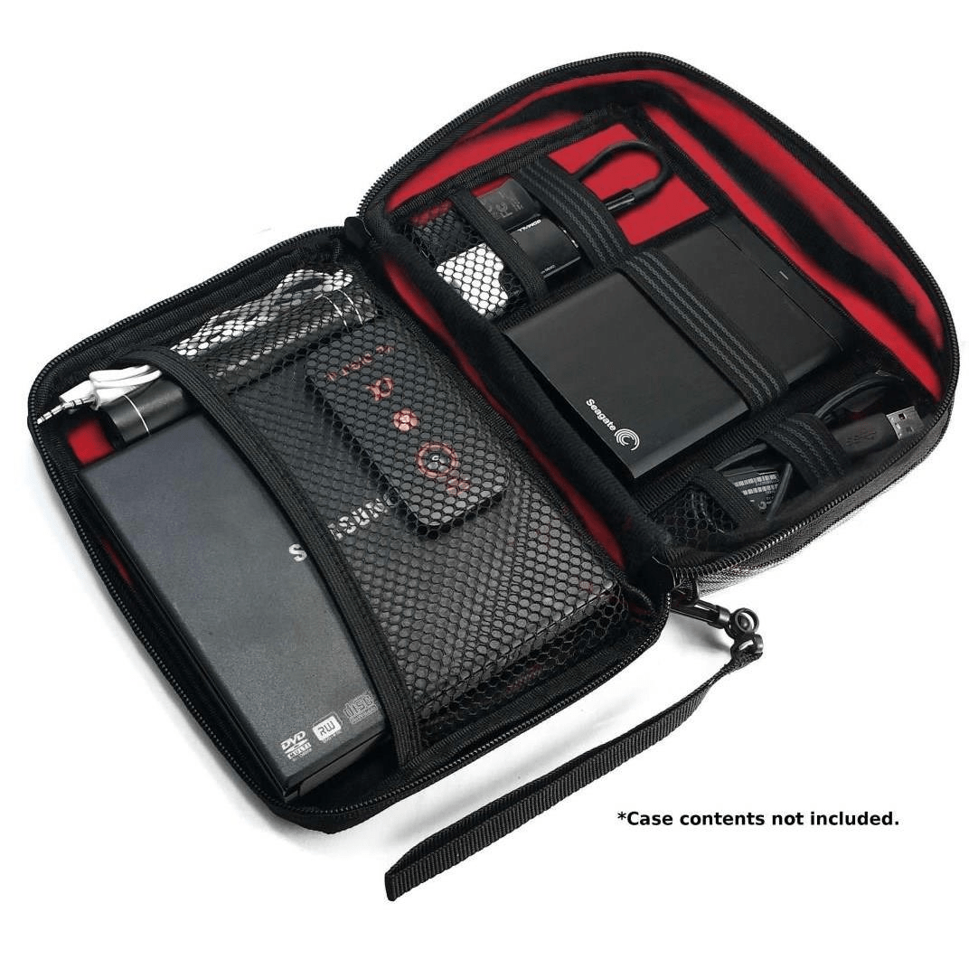 Tuff-Luv Electronics Accessories Travel Organizer/Gadget Bag Grey Stripe G3_84