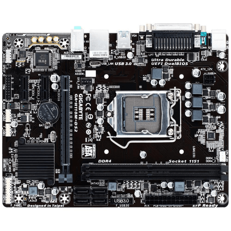 GIGABYTE GA-H110M-DS2 Intel LGA 1151 (Socket H4) Micro ATX Motherboard