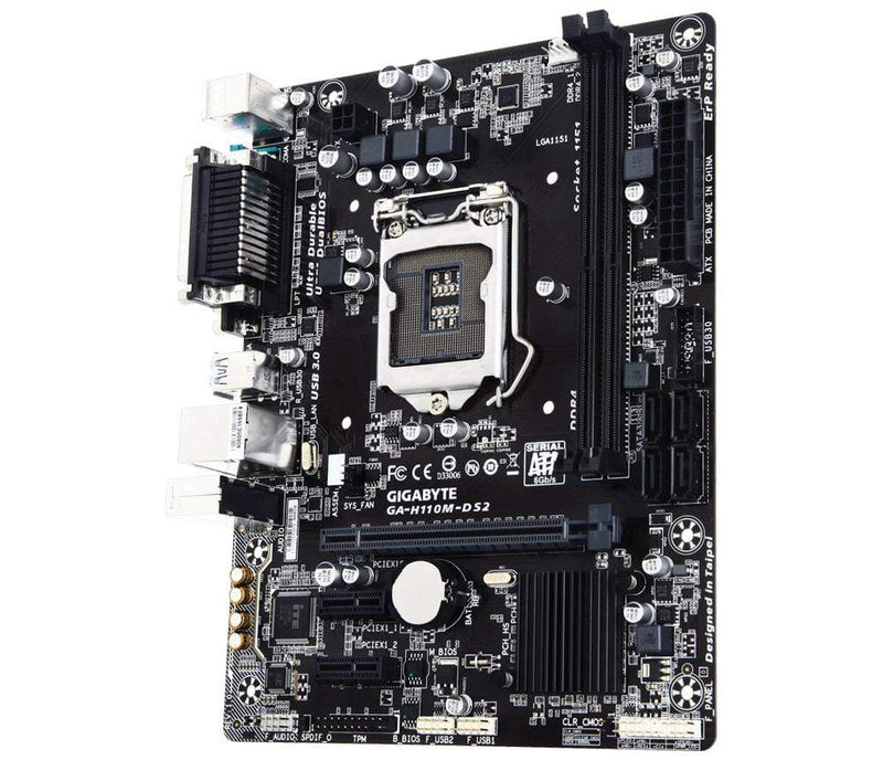 GIGABYTE GA-H110M-DS2 Intel LGA 1151 (Socket H4) Micro ATX Motherboard