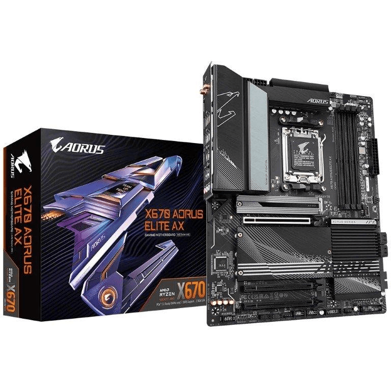 Gigabyte X670 Aorus Elite AX AMD Socket AM5 WiFi 6 ATX Motherboard GA-X670-AORUS-ELITE-AX