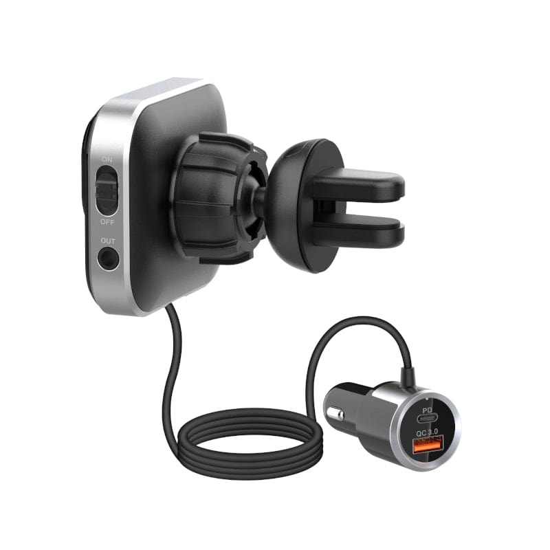Gizzu Bluetooth 5 USB RGB LED PD 18W QC3.0 18W USB MicroSD FM Transmitter Handsfree Kit - GFMV18PD