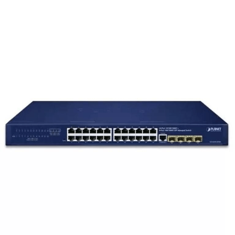 Planet GS-4210-24T4S 24-port Gigabit L2/L4 SNMP Managed Switch with 4 x SFP Ports