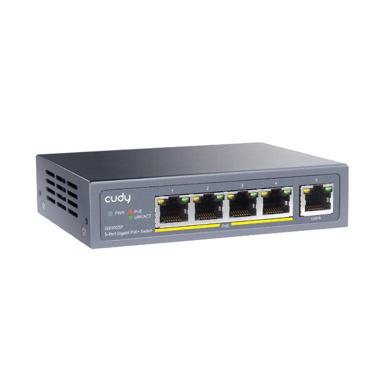 Cudy 5-Port Gigabit PoE Unmanaged Switch GS1005P