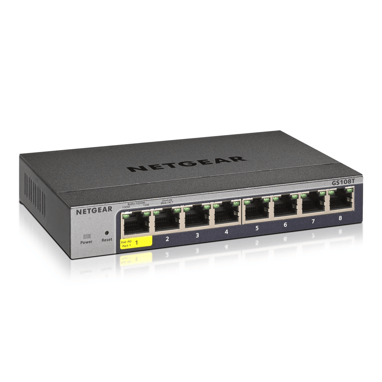 Netgear GS108T 8-port GE Smart Managed Pro Switch L2 GS108T-300PES