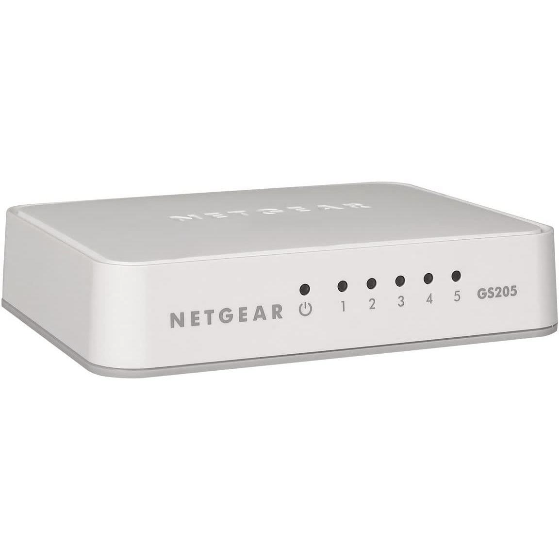 Netgear GS205 Unmanaged Switch Gigabit Ethernet White GS205-100PES