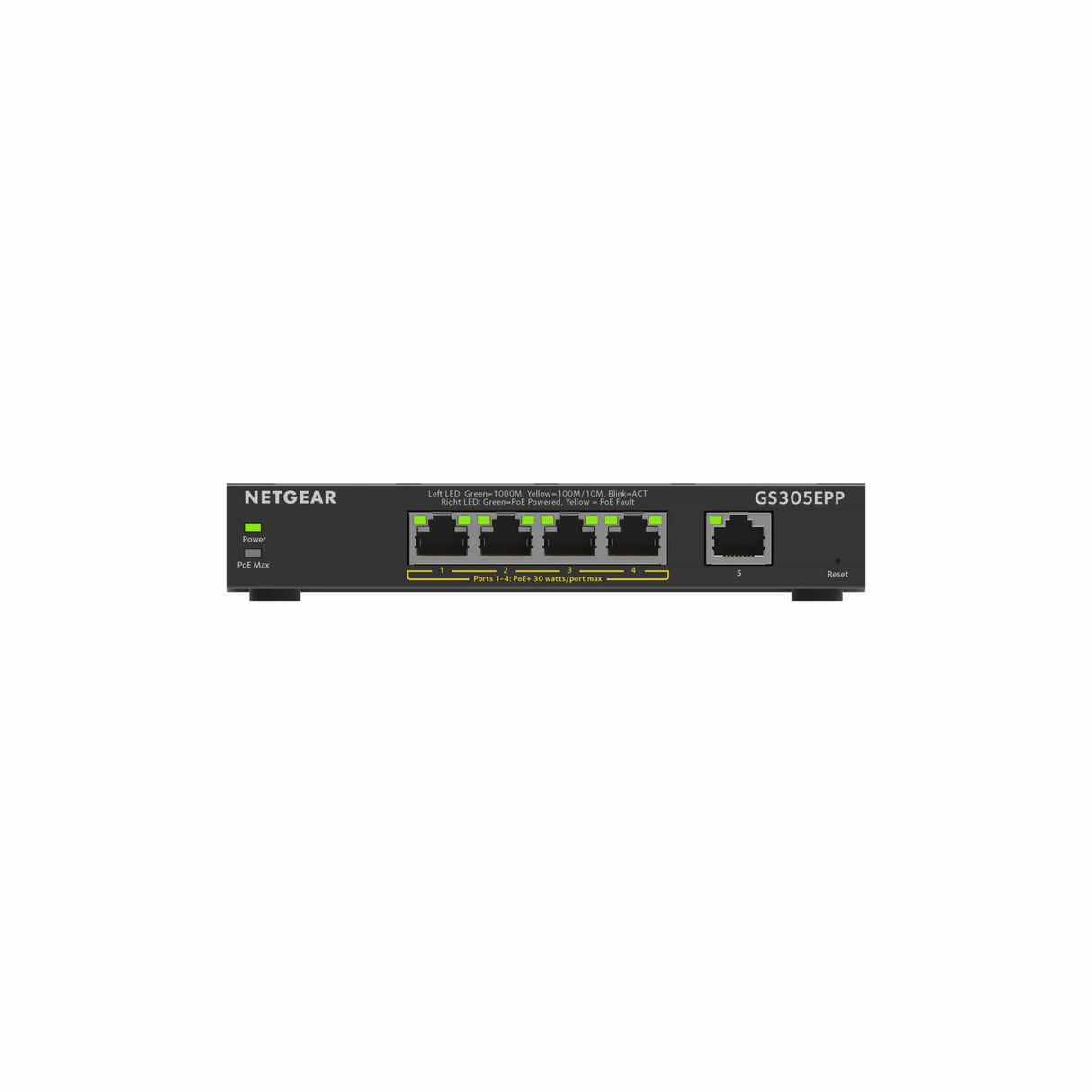 Netgear 7-port Smart Managed Plus Gigabit Ethernet Switch GS305EPP-100PES