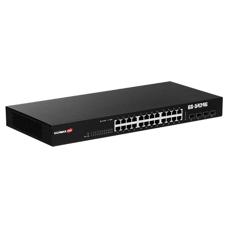 Edimax GS-5424G Long Range 24-port Gigabit Web Smart Switch with 4 SFP Slots GS5424G