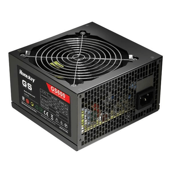 Huntkey 80 PLUS 500W 20+4 Pin ATX Black Power Supply GS600