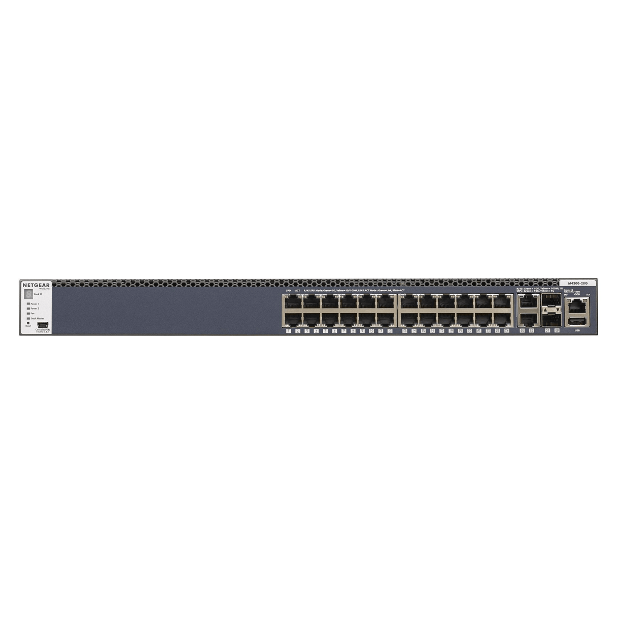 Netgear M4300-28G 28-port Managed Switch L3 Gigabit Ethernet 1U Black GSM4328S-100NES