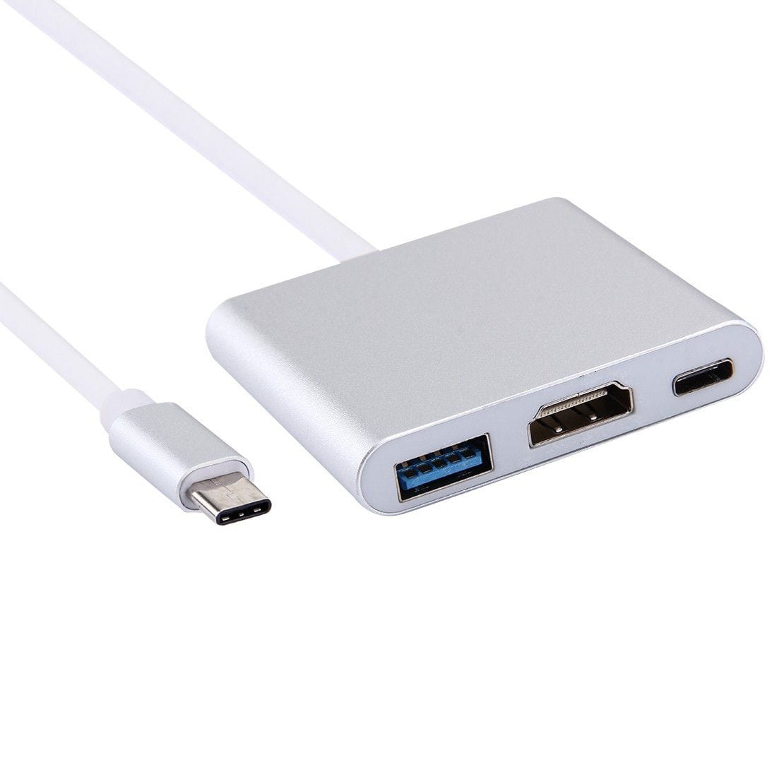 Tuff-Luv 3-in-1 USB 3.1 Type C and HDMI Adapter - Silver H10_75