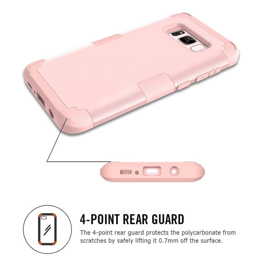 Tuff-Luv Tough 3 in 1 Armour Guard Case for Samsung Galaxy S8 +/Plus Rose Gold H11_94