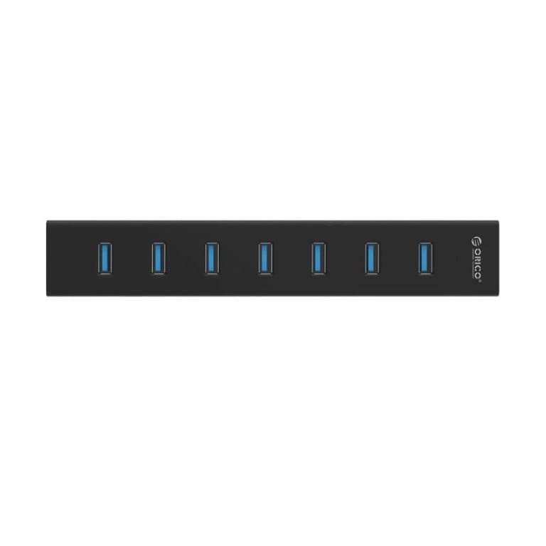 Orico 7 Port USB 3.0 Aluminium Hub Black H7013-U3-AD-EU-BK-BP
