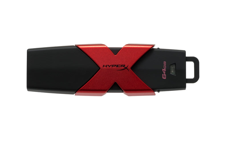 HyperX 64GB USB 3.2 Gen 1 Type-A Black and Red USB Flash Drive HXS3/64GB
