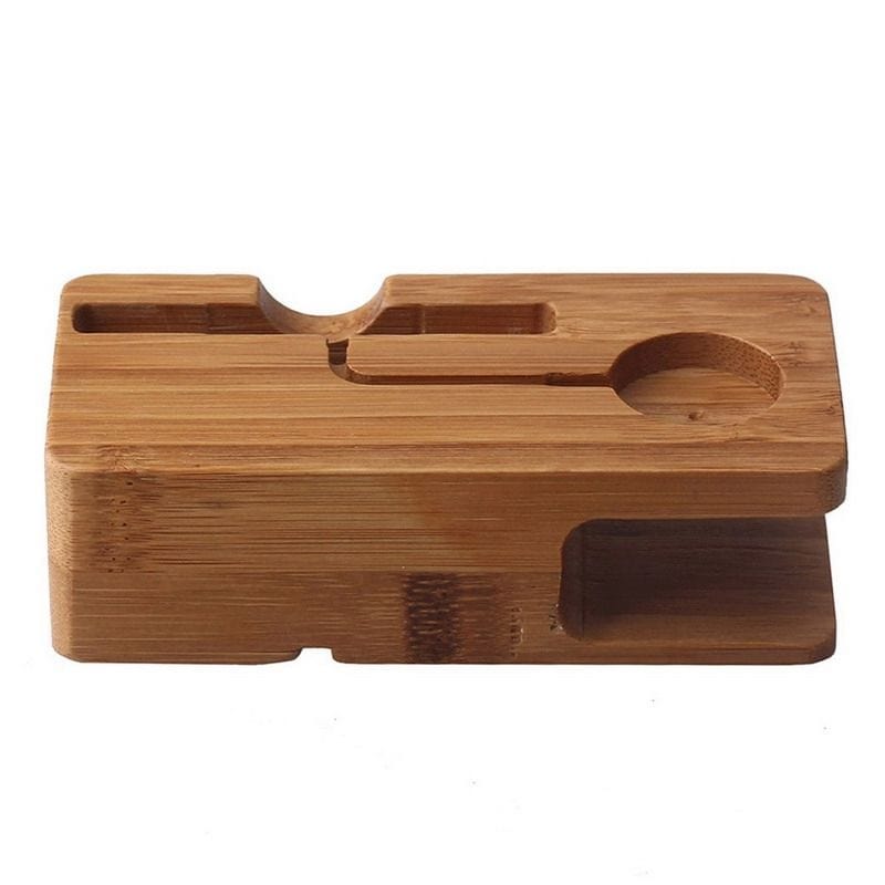 Tuff-Luv Bamboo Wood Charging Stand for Apple Watch 1/2 & iPhone 5S 5C 6 6S I13_82
