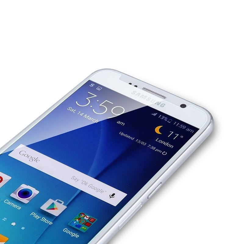 Tuff-Luv 3D Curved Tempered Tuff Glass Topcoat for Samsung Galaxy A8+ Plus I2_116