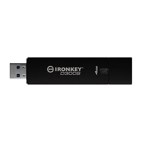 Kingston D300S 4GB USB 3.2 Gen 1 Type-A Black USB Flash Drive IKD300S/4GB