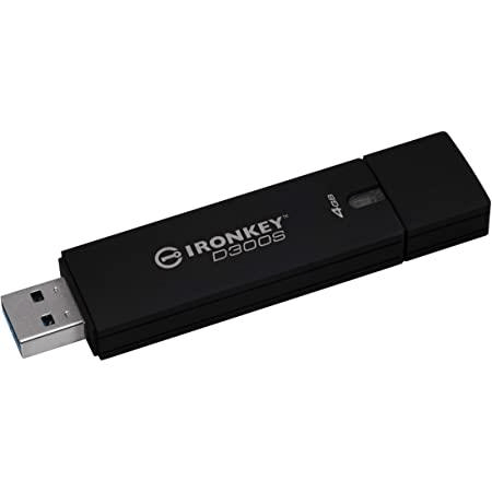 Kingston D300S 4GB USB 3.2 Gen 1 Type-A Black USB Flash Drive IKD300S/4GB