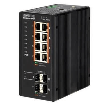 Edge-Core IS4500-8P4F 8-port GB PoE+ Industrial Switch