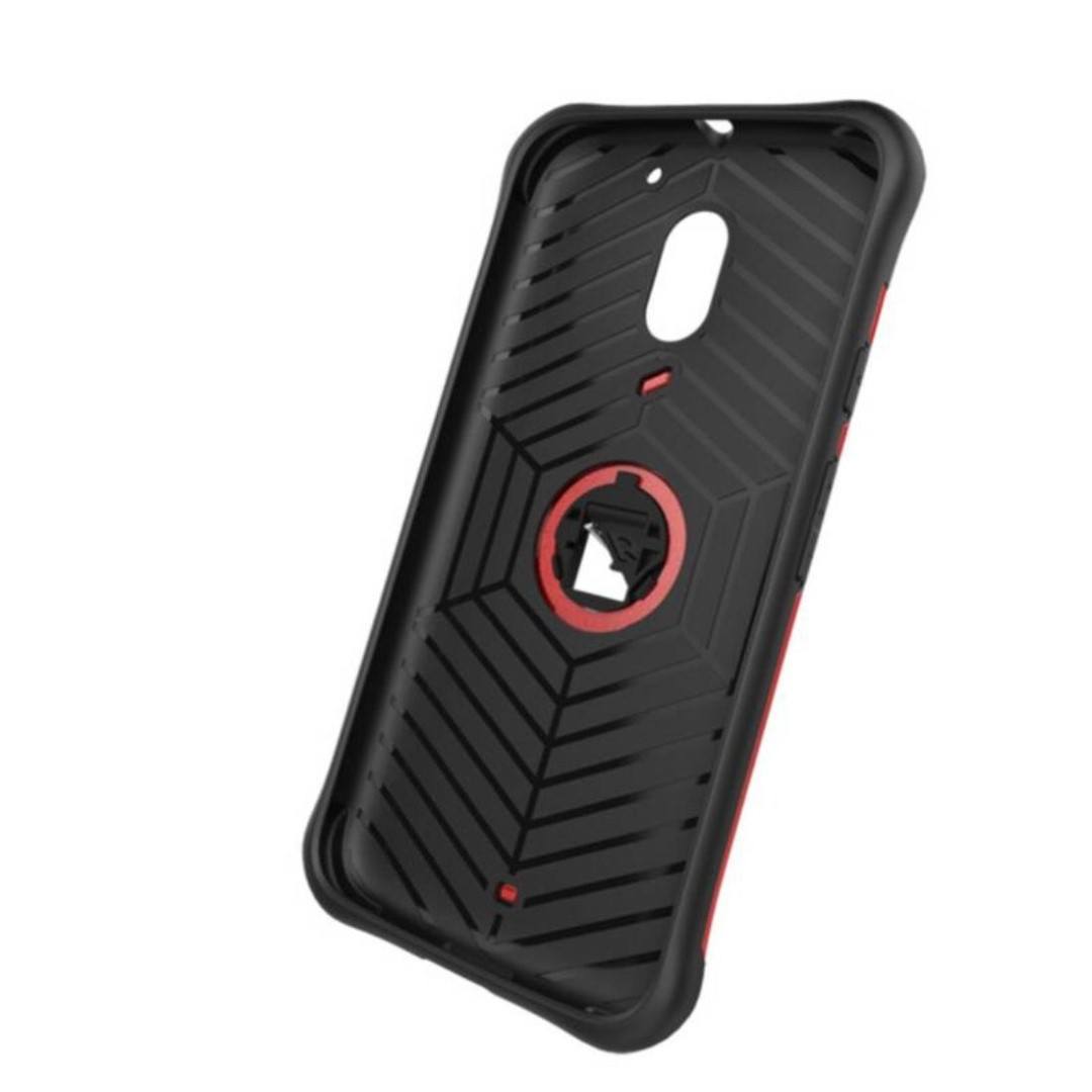 Tuff-Luv Dual Armour Layered Case and Stand for Motorola Moto E 3rd Gen Red J11_35