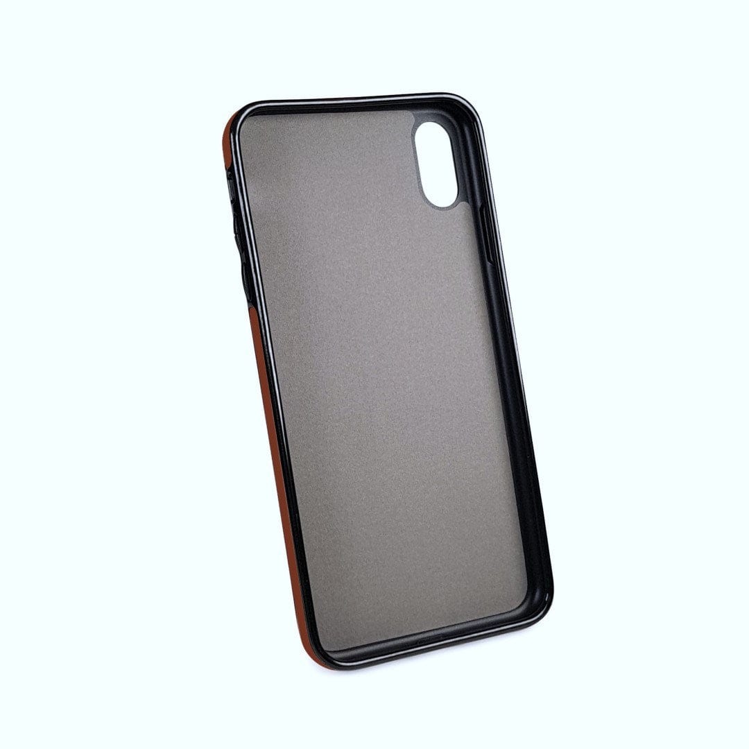 Tuff-Luv Go Slim Card n Cash Faux Leather Wallet Case for iPhone XS Max Brown J13_83