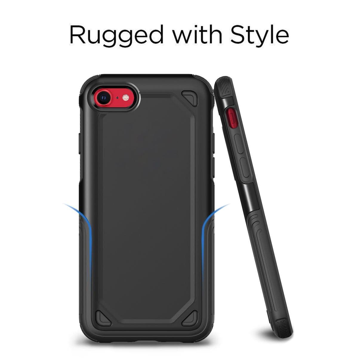 Tuff-Luv Rugged ShockProof Cover for Apple iPhone 7,8, SE 2020/2022 - Grey J15_95