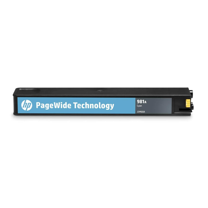 HP 981A PageWide Cyan Standard Yield Printer Ink Cartridge Original J3M68A Single-pack