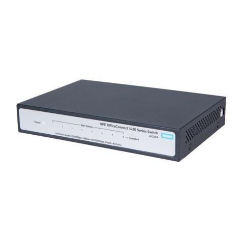 HPE OfficeConnect 1420 8G Switch 8-port Unmanaged Desktop JH329A