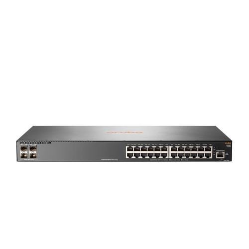HPE Aruba 2930F 24G PoE+ 4SFP+ Managed Switch L3 Gigabit Ethernet Grey 1U PoE JL255A