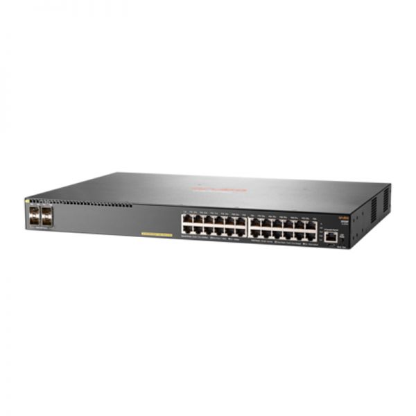 HPE Aruba 2930F 24G PoE+ 4SFP Managed Switch L3 Gigabit Ethernet Grey 1U PoE JL261A