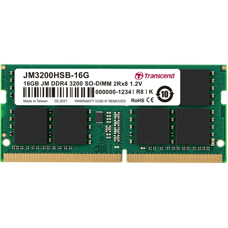 Transcend JetRam JM3200HSB-16G Memory Module 16GB DDR4 3200MHz JM3200HSB-16G