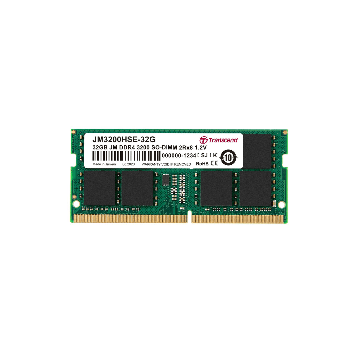 Transcend JetRam JM3200HSE-32G SO-DIMM Memory Module 32GB DDR4