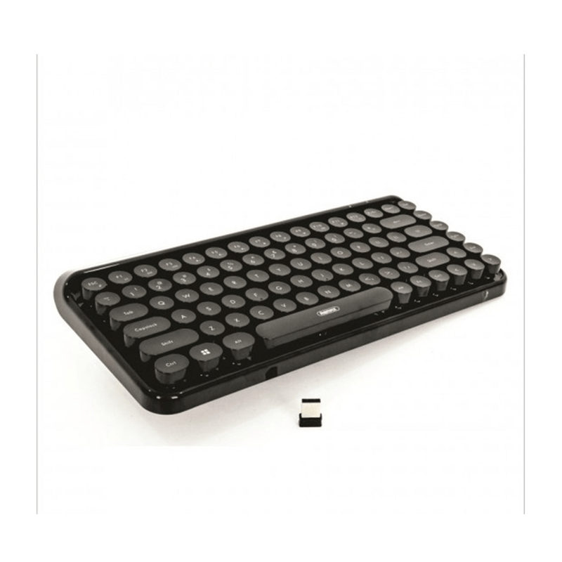 Remax Retro Typewriter Wireless Bluetooth Keyboard Black K101