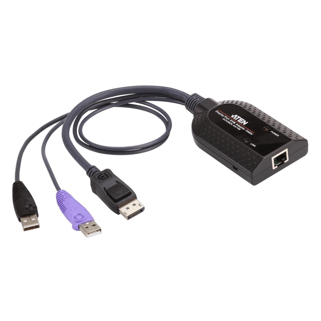 Aten KA7169 USB DisplayPort Virtual Media KVM Adapter with Smart Card Support