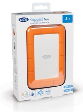 LaCie Rugged Mini 4TB Orange External Hard Drive LAC9000633