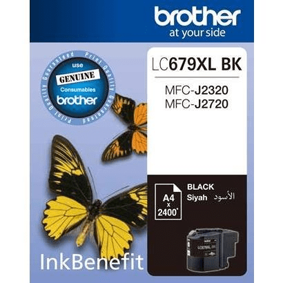 Brother LC-679XLBK Black High Yield Printer Ink Cartridge Original Single-pack