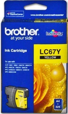 Brother LC-67Y Yellow Printer Ink Cartridge Original Single-pack