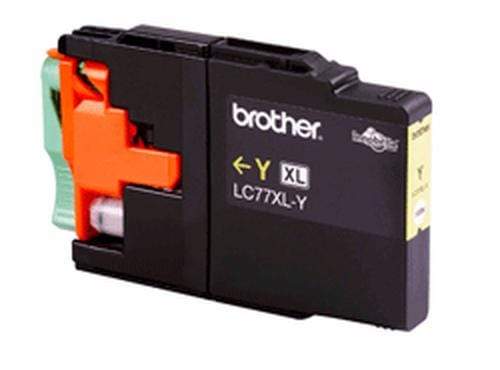 Brother LC-77XLY Yellow High Yield Printer Ink Cartridge Original Single-pack