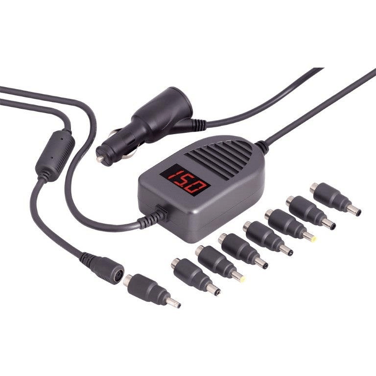 LVSUN LS-CR90AA 90W 12A Universal Notebook Car Charger / Power Adapter PSU-CAR-90W-LV