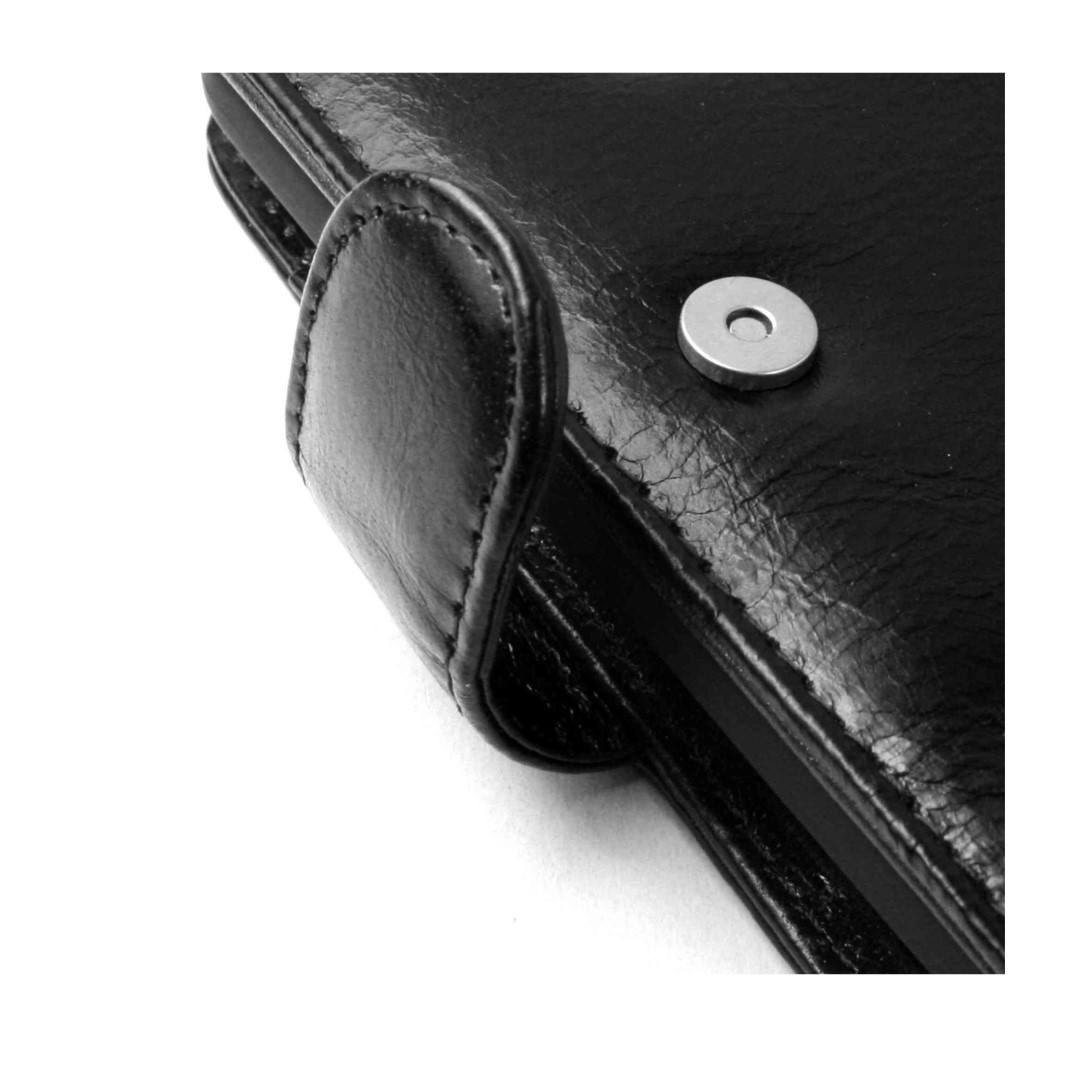 Tuff-Luv Personalised Genuine Leather Wallet Case for Galaxy S5 Mini Black LZR_H7_50