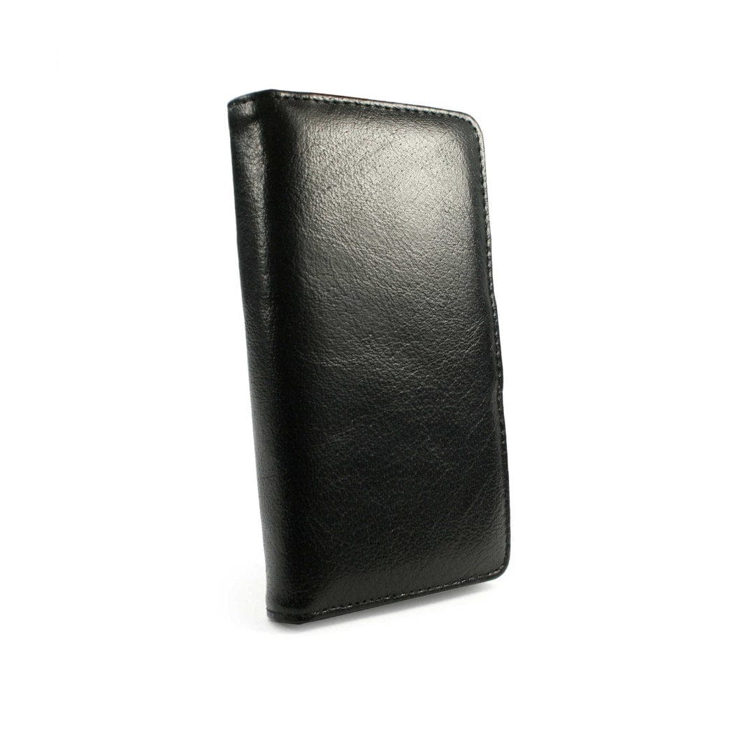 Tuff-Luv Personalised Leather Wallet Style Case for Sony Xperia Z3 & Dual Black LZR_J2_51