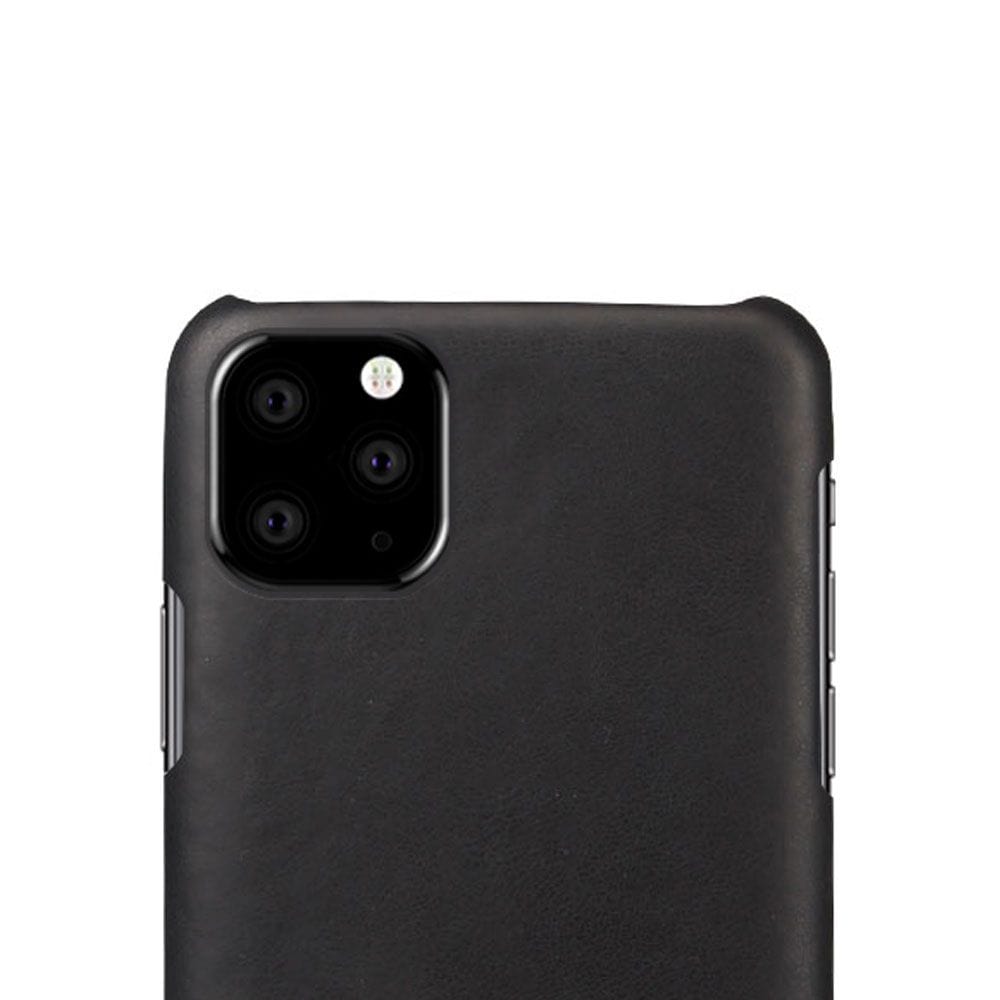 Tuff-Luv Slim Leather Shell Case Wrap Compatible With iPhone 11 Pro Black M1333