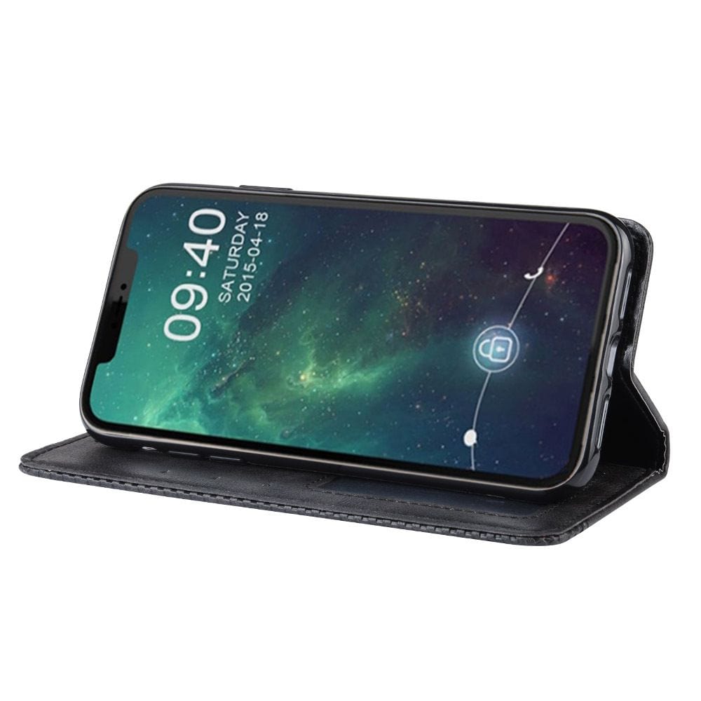 Tuff-Luv Horizontal Flip Leather Case with Wallet for iPhone 11 Black M1341