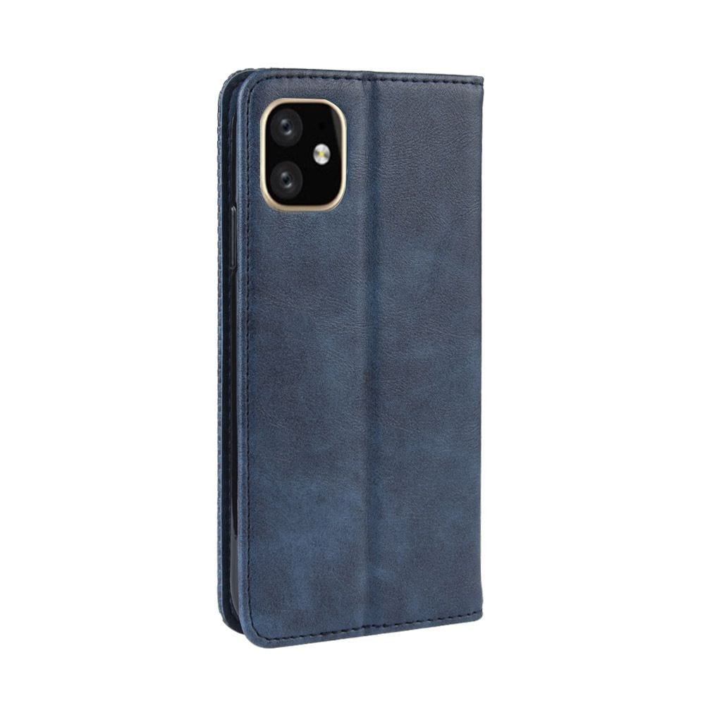 Tuff-Luv Horizontal Flip Leather Case with Wallet for iPhone 11 Blue M1342