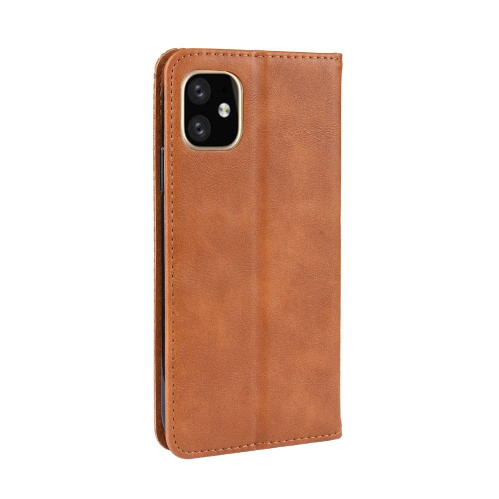 Tuff-Luv Horizontal Flip Leather Case with Wallet for iPhone 11 Pro Brown M1348